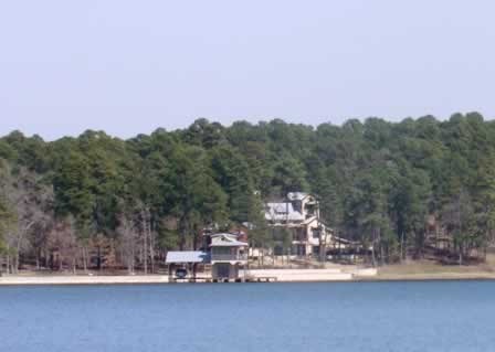 HGTV Dream Home 2005 ... on Lake Tyler near Tyler, Texas ... seen from across the lake
